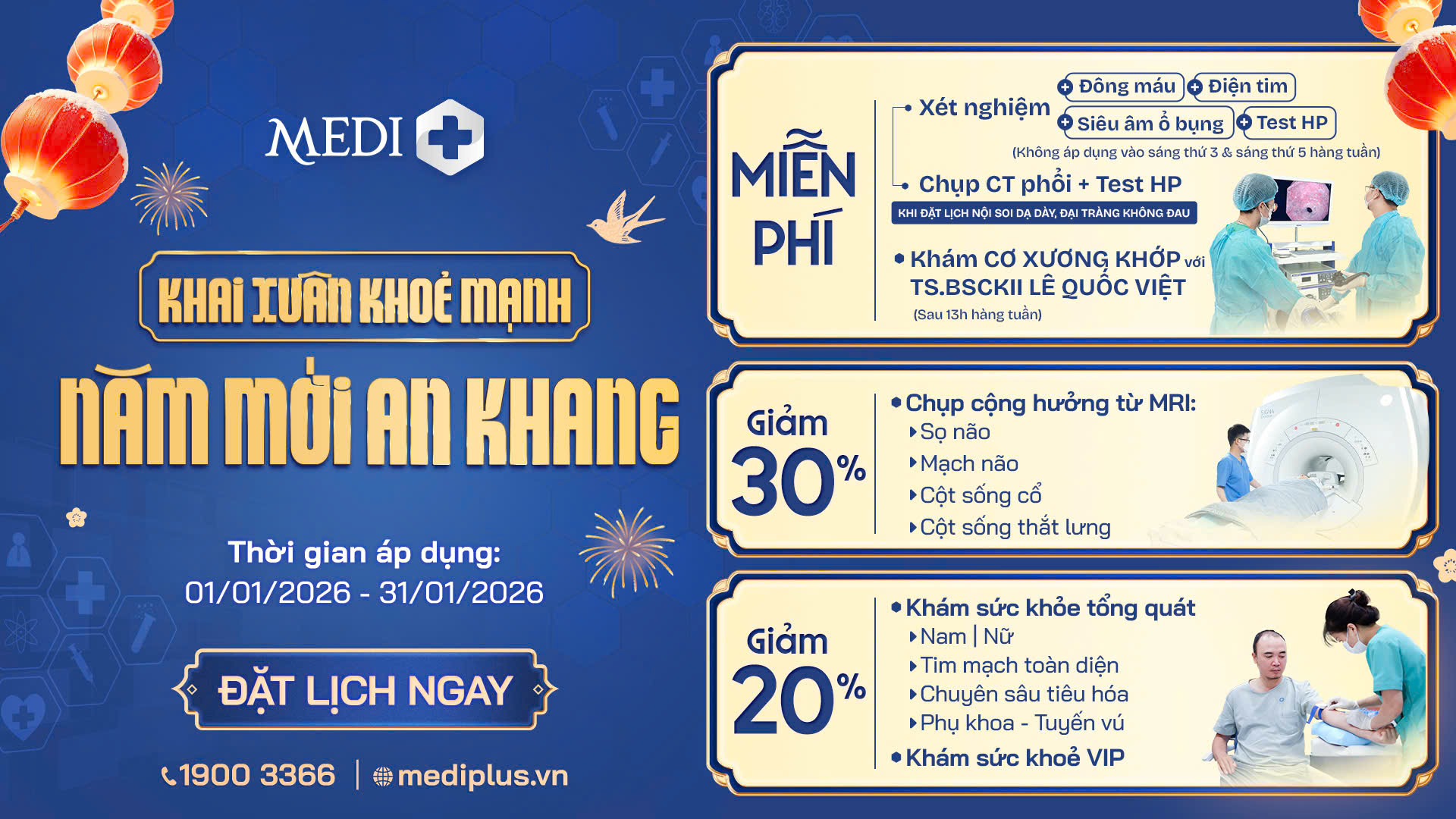GIẢM 20% GÓI KHÁM SỨC KHỎE ĐÓN NĂM MỚI AN KHANG